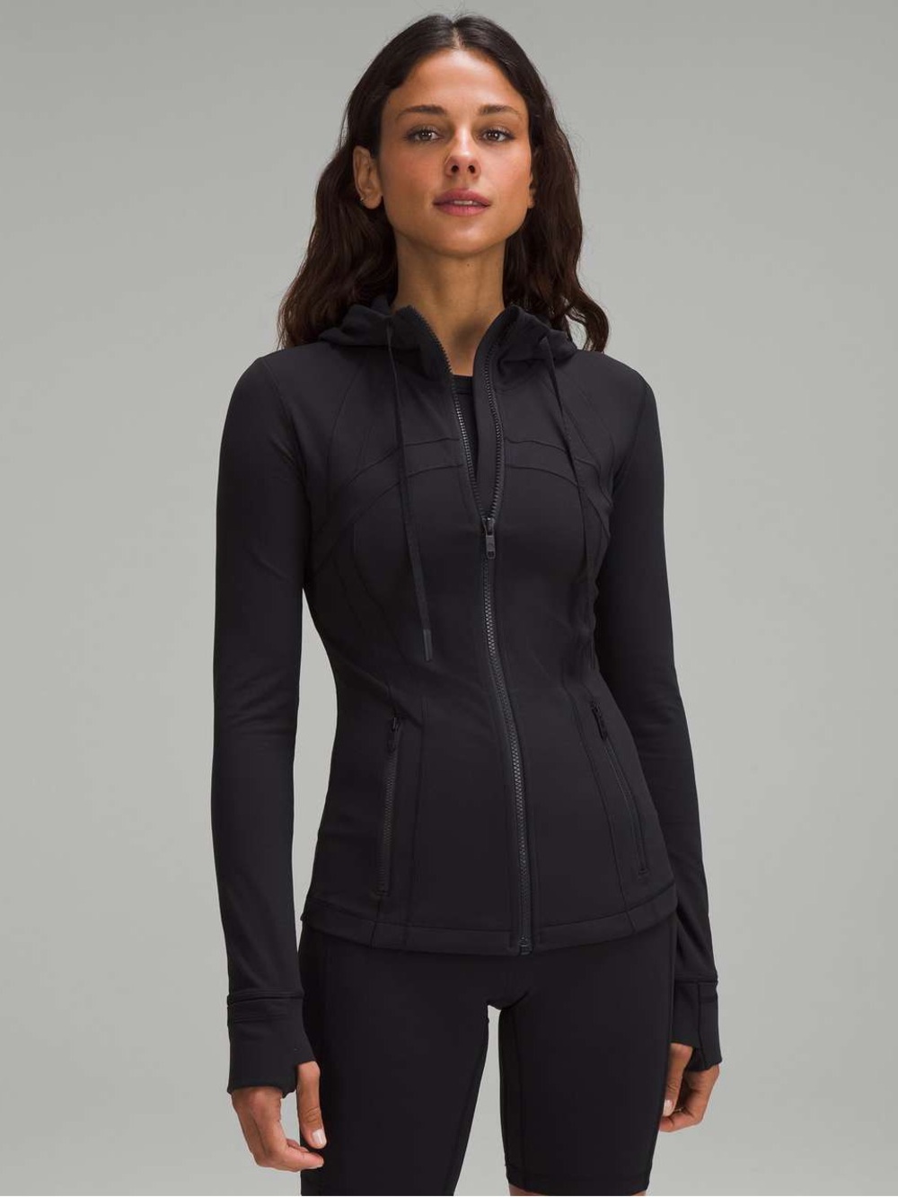 lululemon athletica Black Fitted Full-Zip Hoodie
